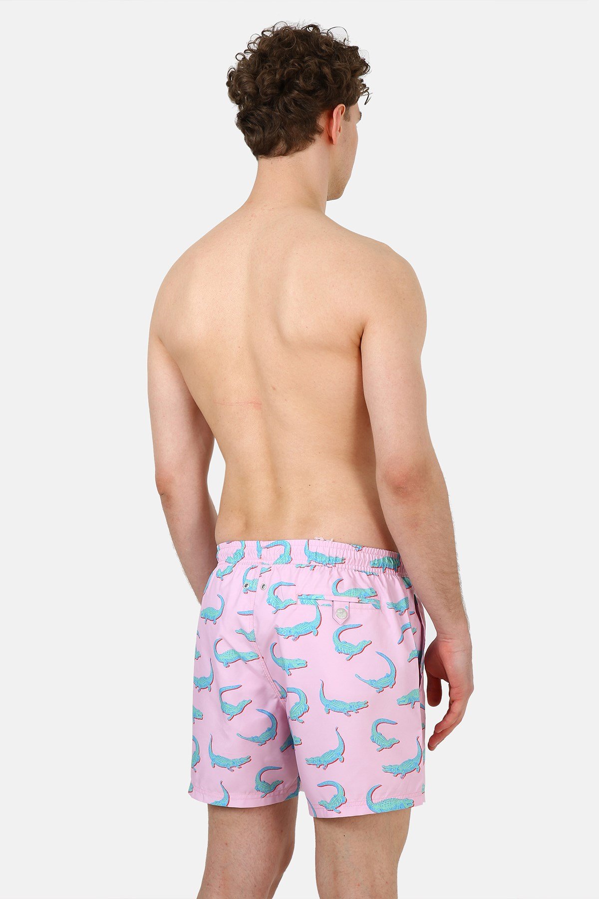 John Frank Crodile Pink Deniz Şortu