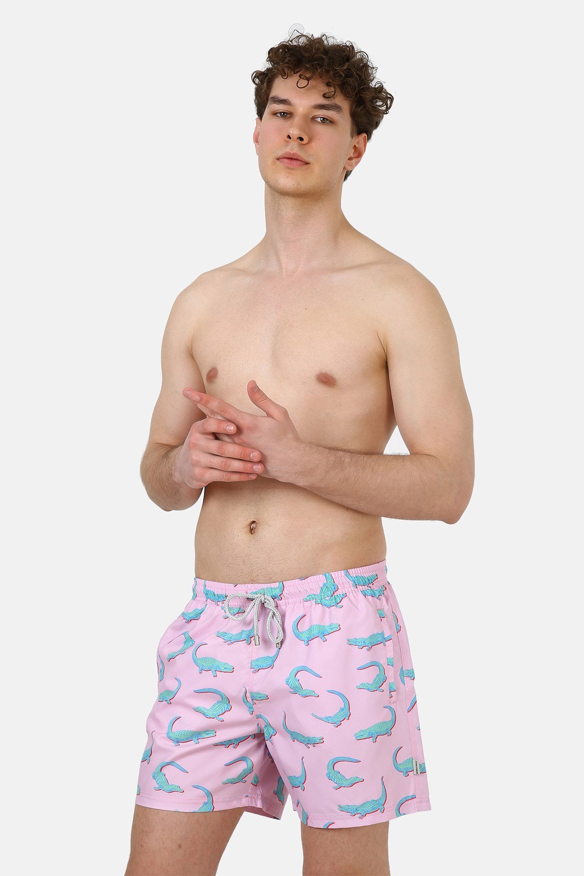 John Frank Crodile Pink Deniz Şortu
