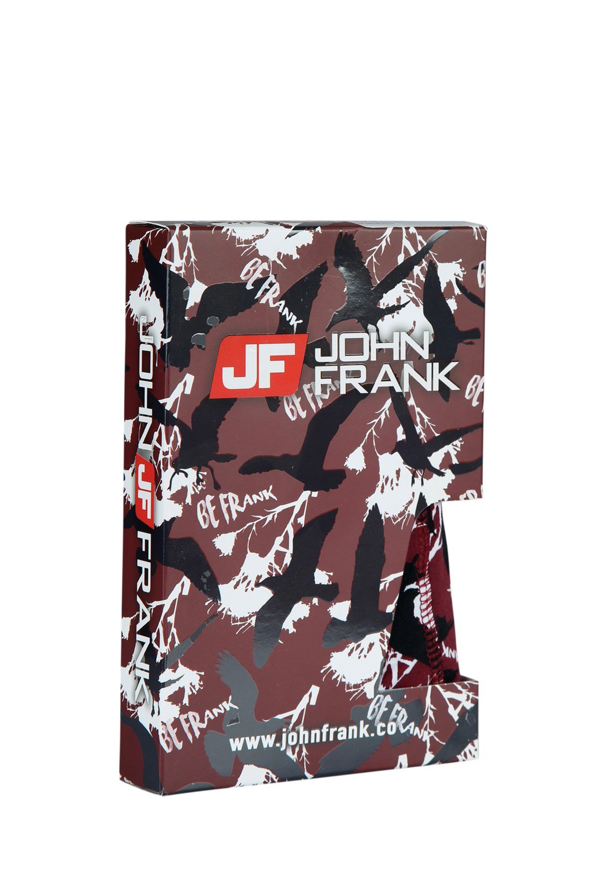 JOHN FRANK DİJİTAL BASKILI BOXER BORDO