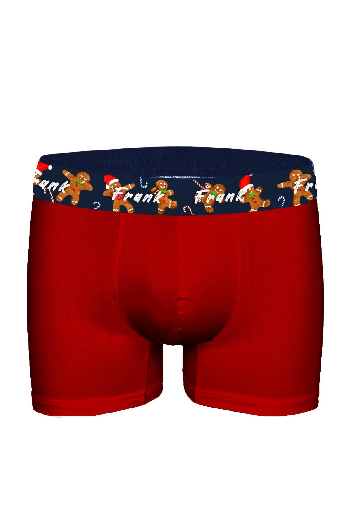 JOHN FRANK DİJİTAL BASKILI BOXER KIRMIZI