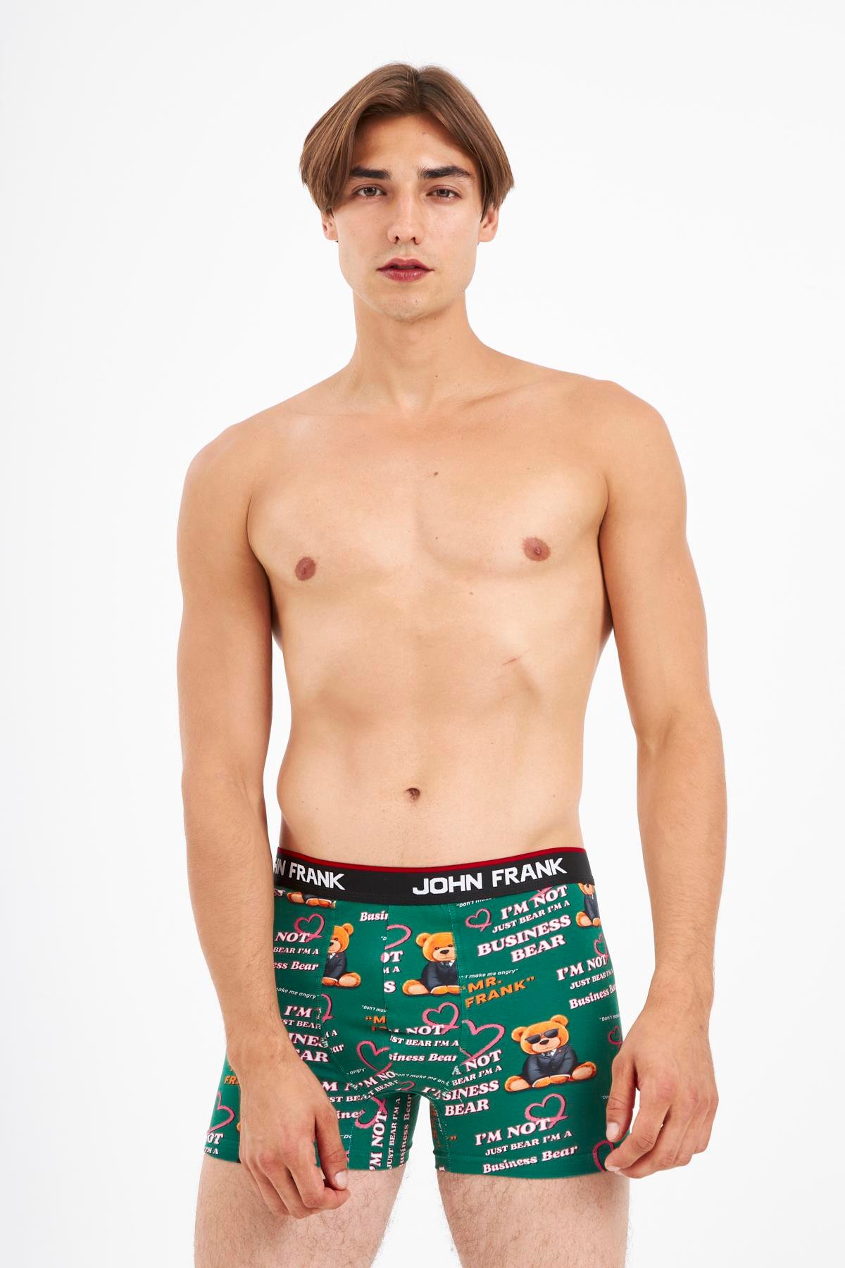 JOHN FRANK DİJİTAL BASKILI BOXER MULTICOLOR