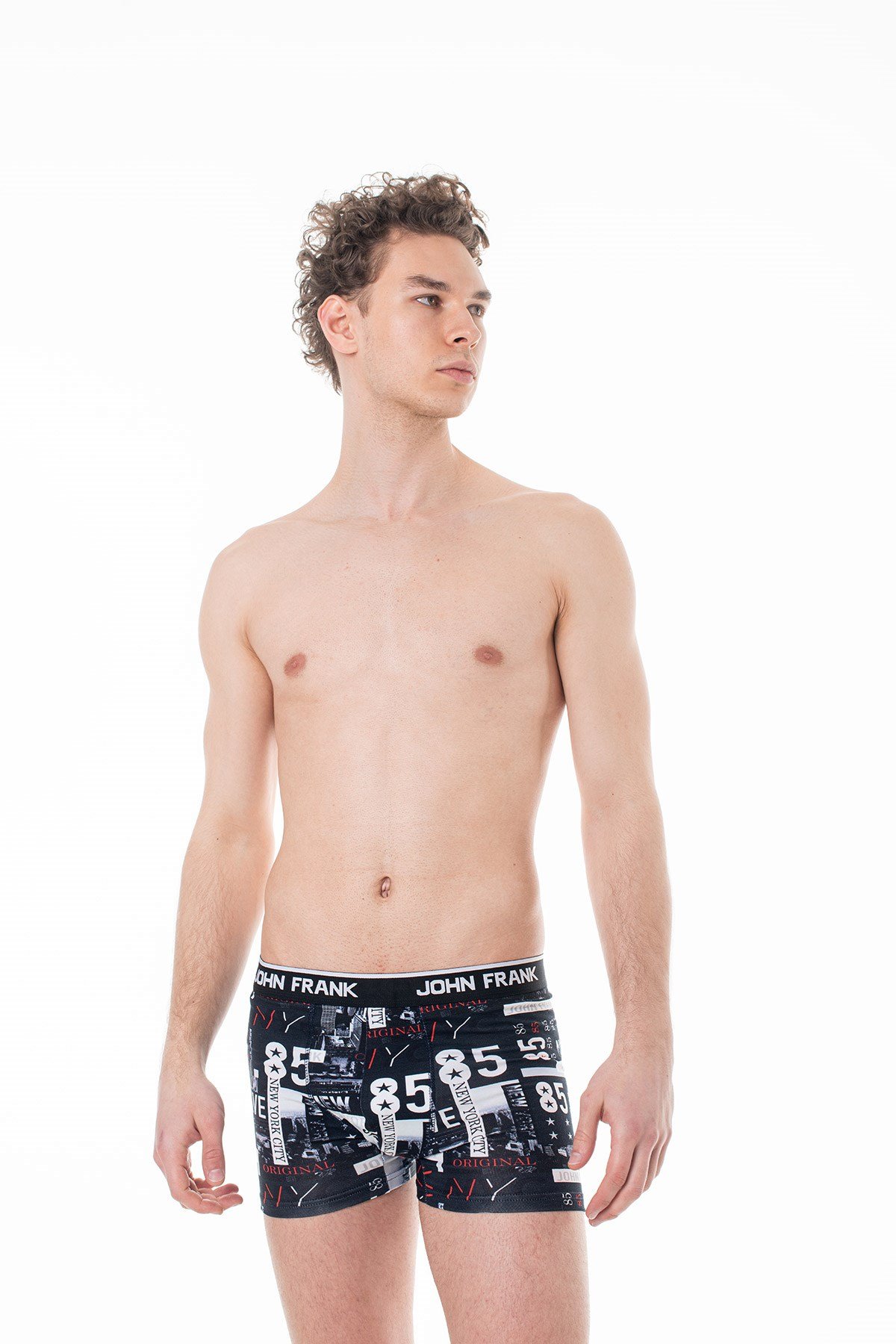 JOHN FRANK DİJİTAL BASKILI BOXER MULTICOLOR