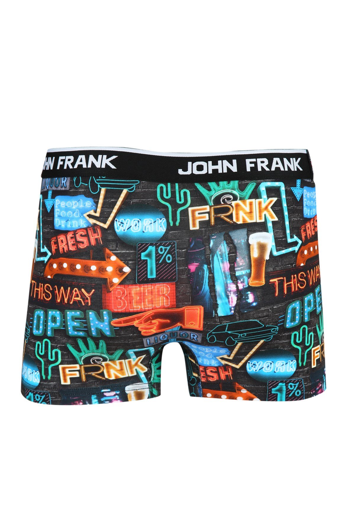 JOHN FRANK DİJİTAL BASKILI BOXER MULTICOLOR