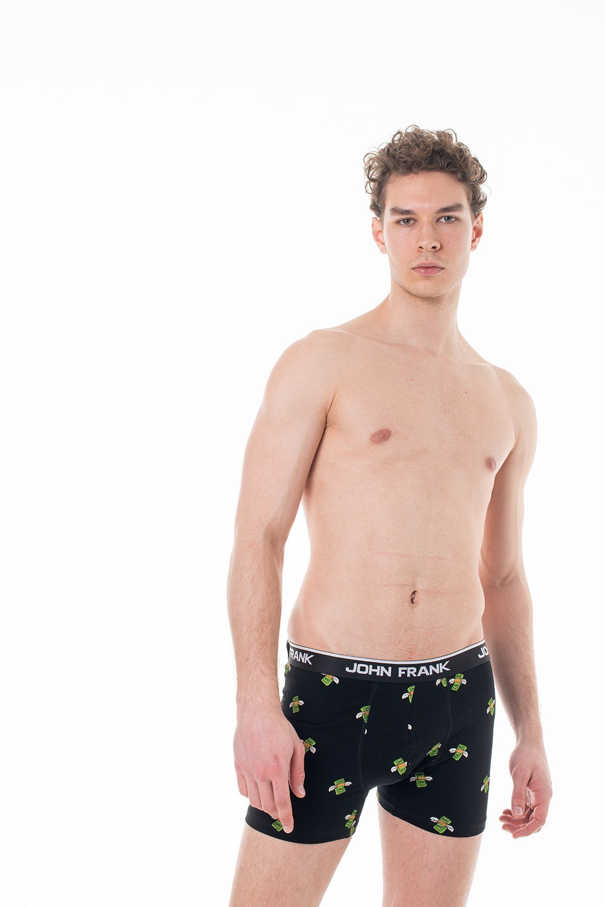 JOHN FRANK DİJİTAL BASKILI BOXER MULTICOLOR