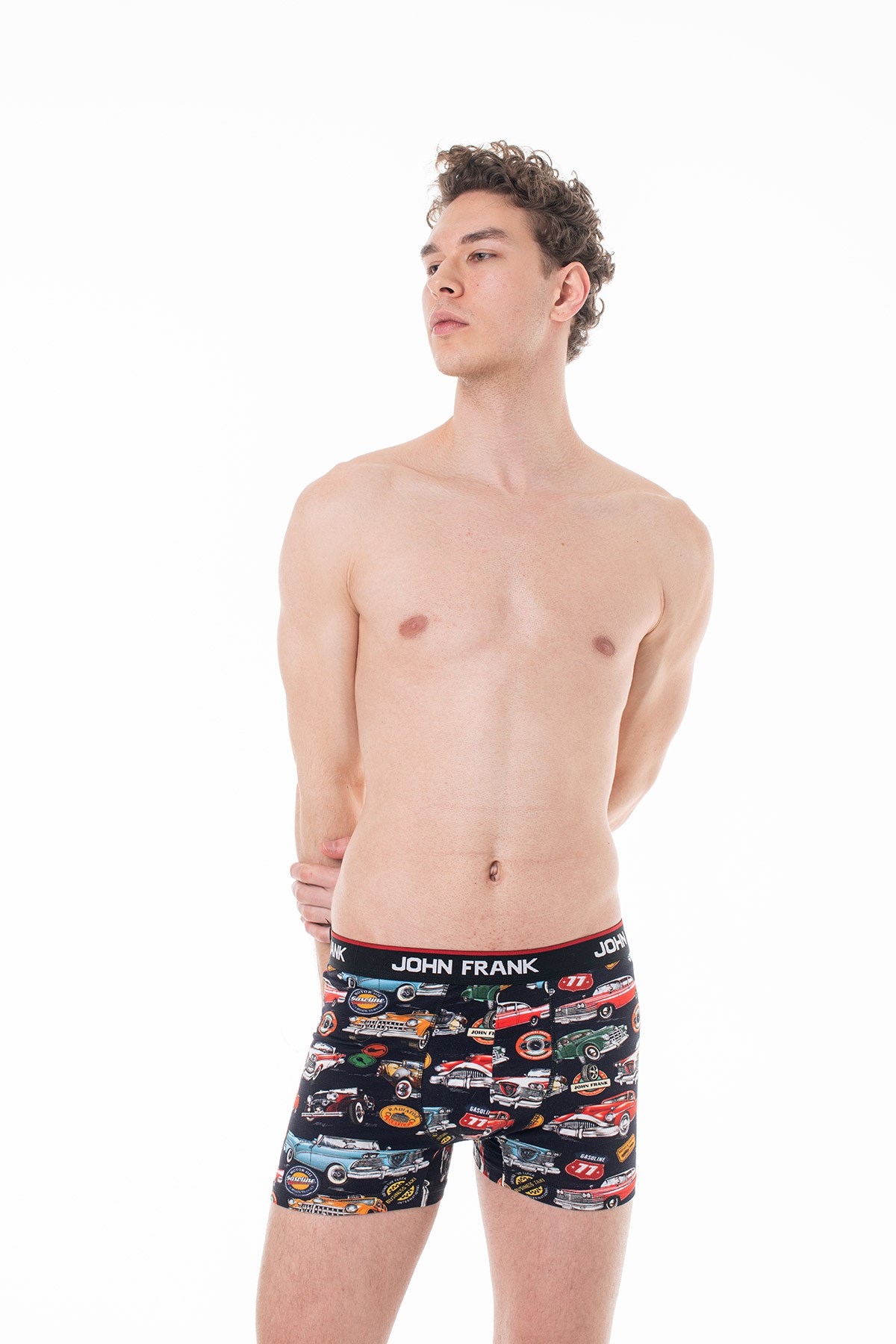 JOHN FRANK DİJİTAL BASKILI BOXER MULTICOLOR