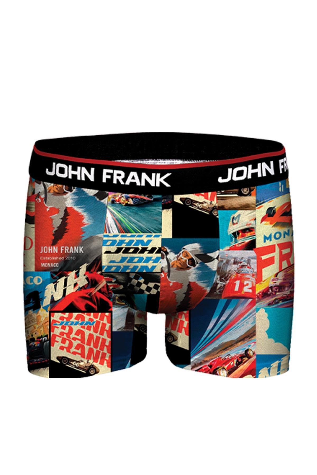JOHN FRANK DİJİTAL BASKILI BOXER MULTICOLOR
