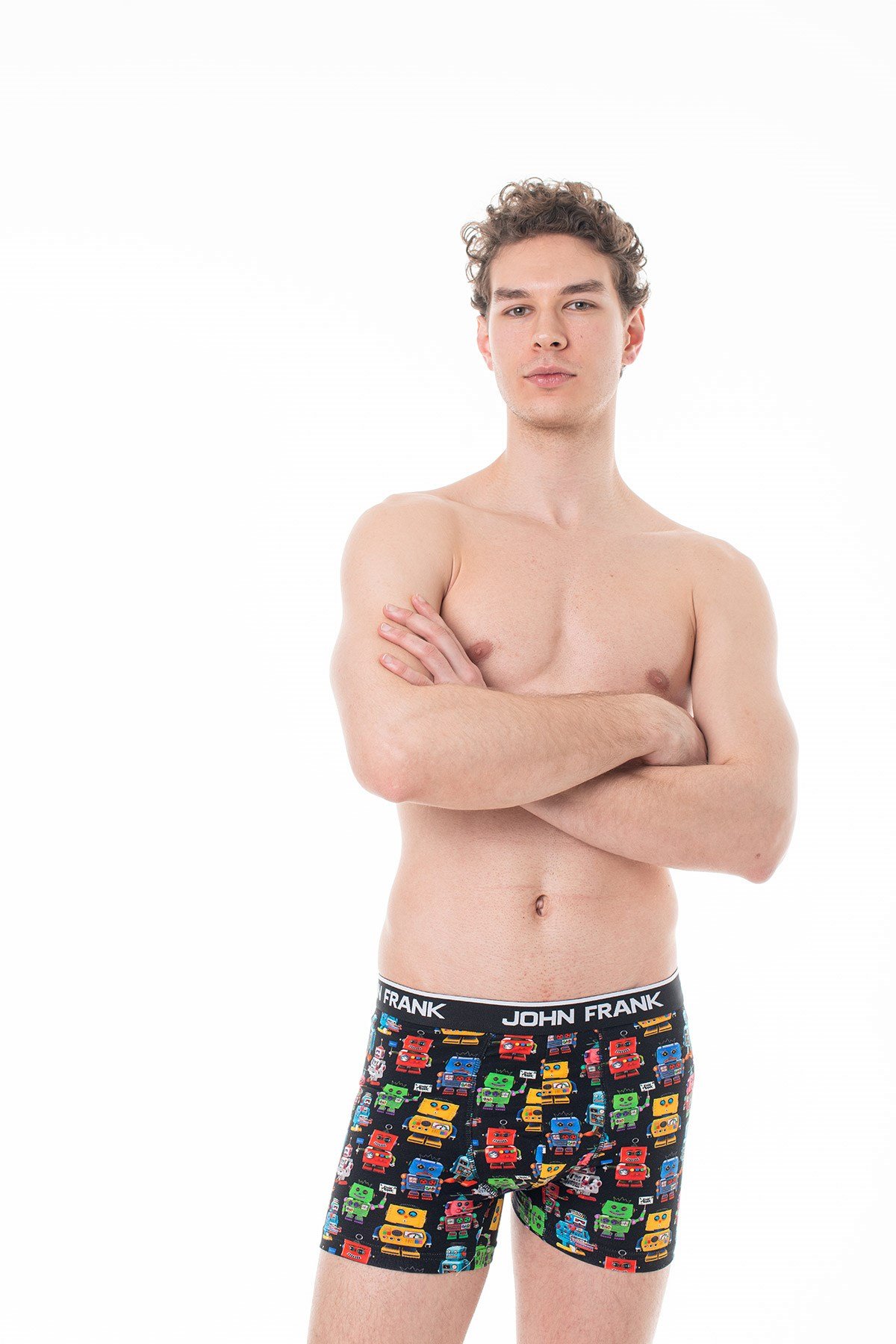 JOHN FRANK DİJİTAL BASKILI BOXER MULTICOLOR