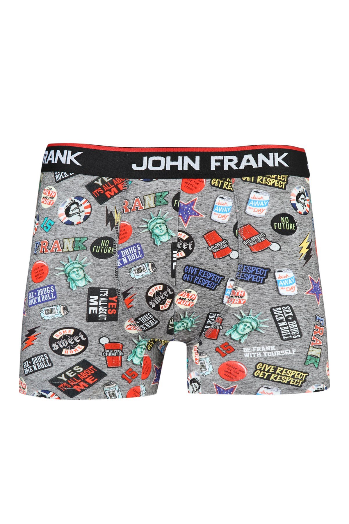 JOHN FRANK DİJİTAL BASKILI BOXER MULTICOLOR