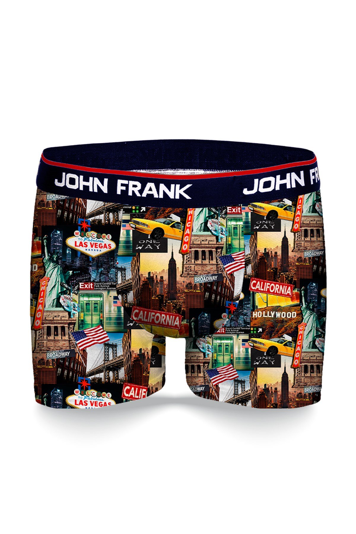 JOHN FRANK DİJİTAL BASKILI BOXER MULTICOLOR