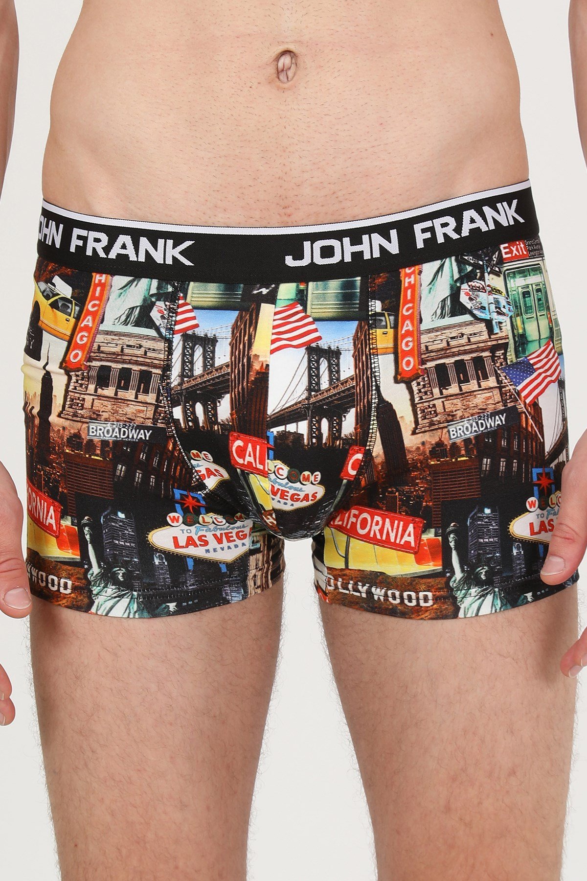 JOHN FRANK DİJİTAL BASKILI BOXER MULTICOLOR