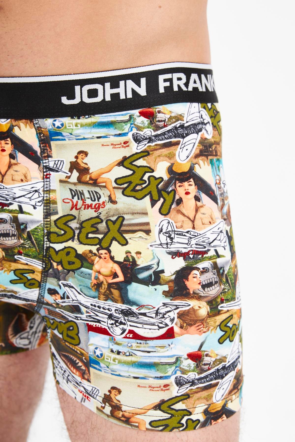 JOHN FRANK DİJİTAL BASKILI BOXER MULTICOLOR
