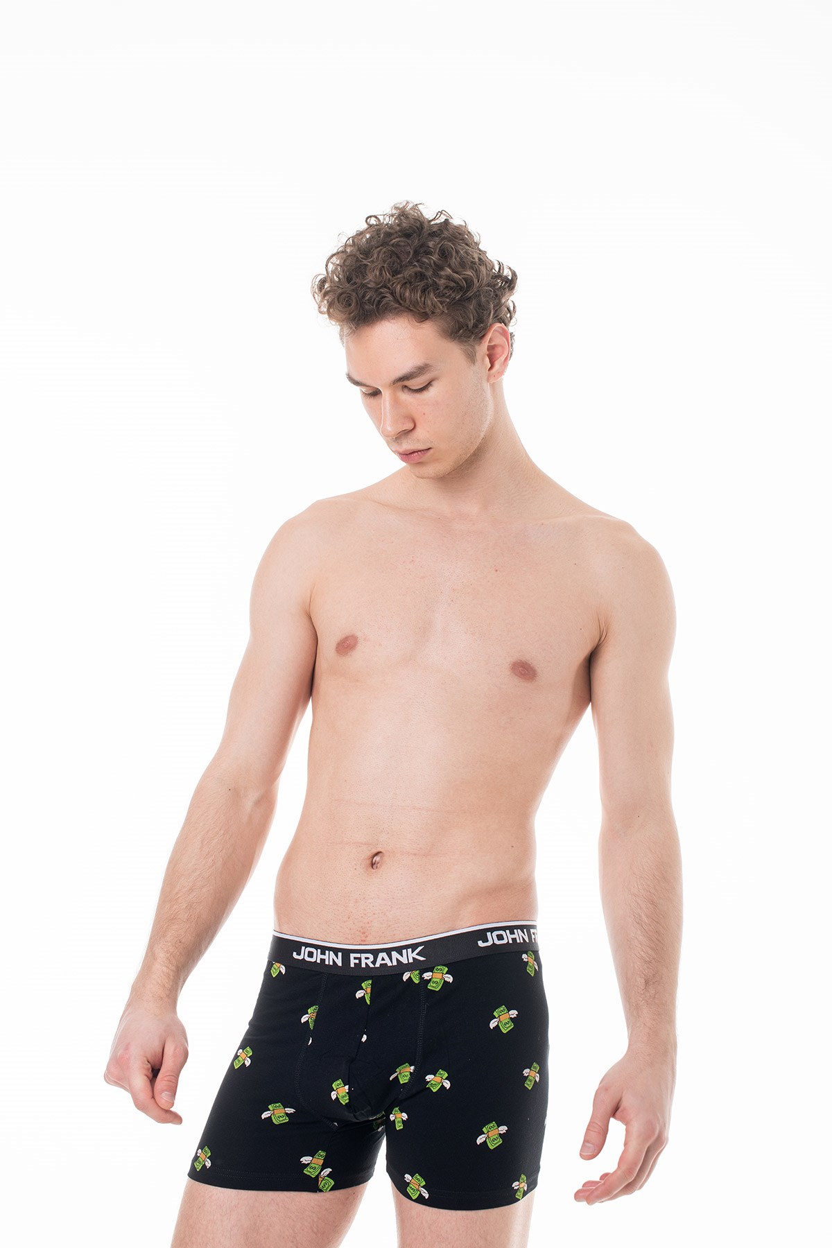 JOHN FRANK DİJİTAL BASKILI BOXER MULTICOLOR