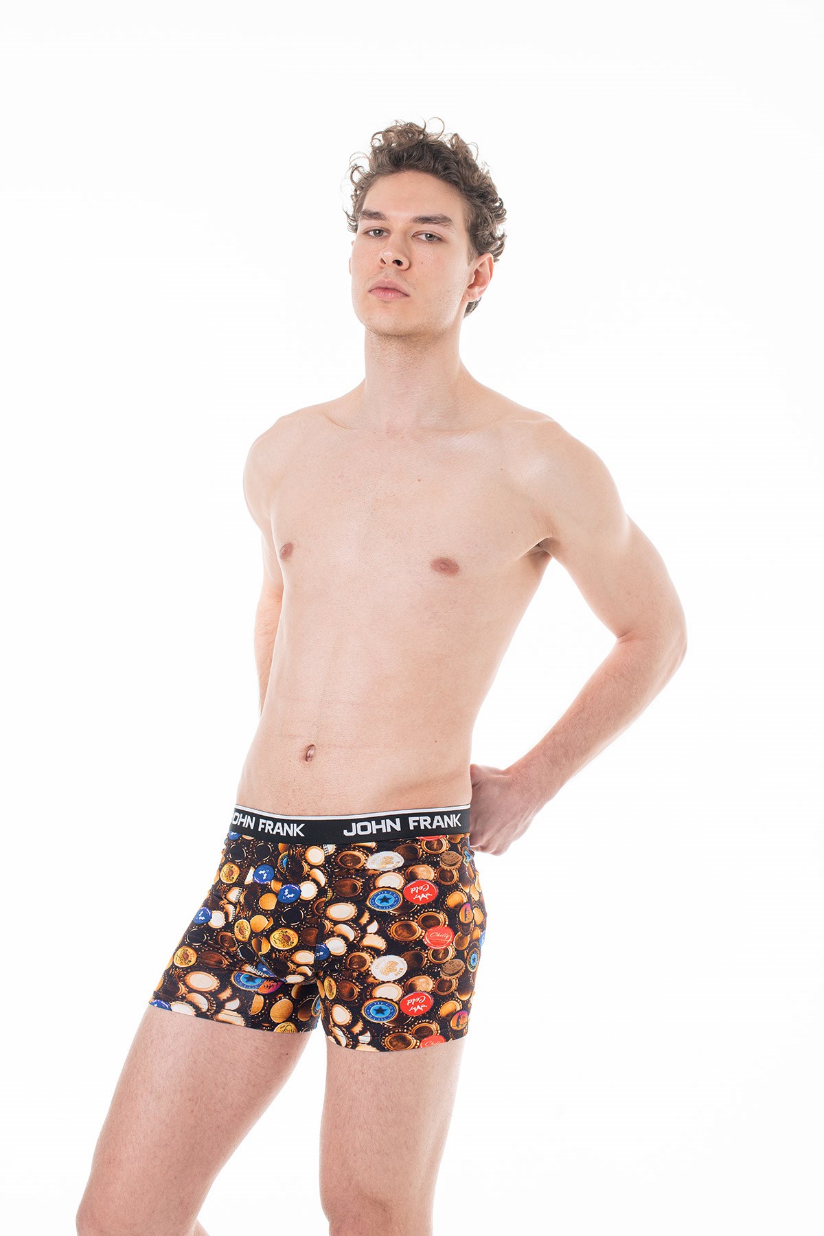 JOHN FRANK DİJİTAL BASKILI BOXER MULTICOLOR