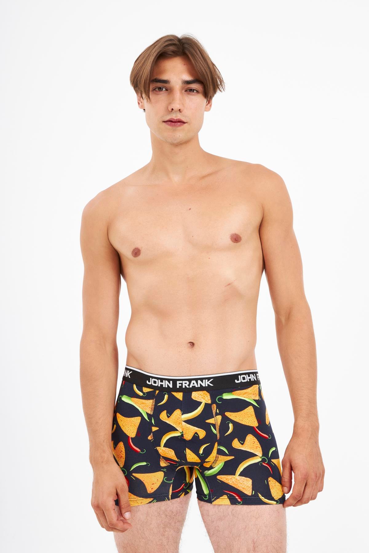 JOHN FRANK DİJİTAL BASKILI BOXER MULTICOLOR