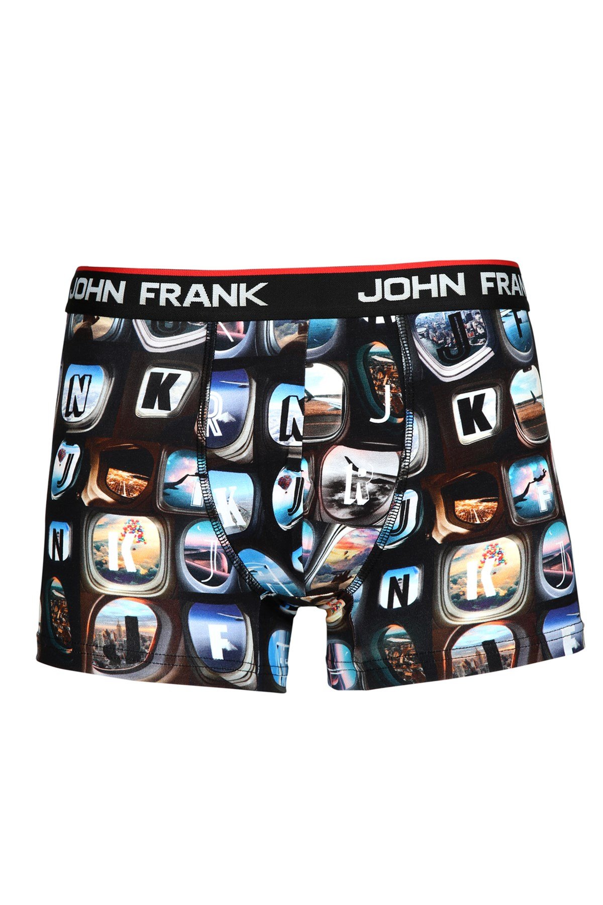 JOHN FRANK DİJİTAL BASKILI BOXER MULTICOLOR