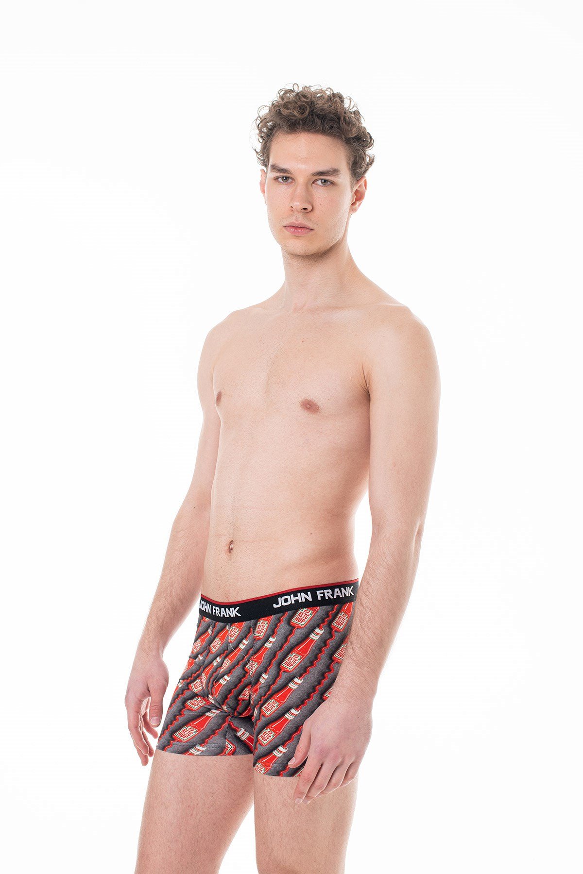 JOHN FRANK DİJİTAL BASKILI BOXER MULTICOLOR