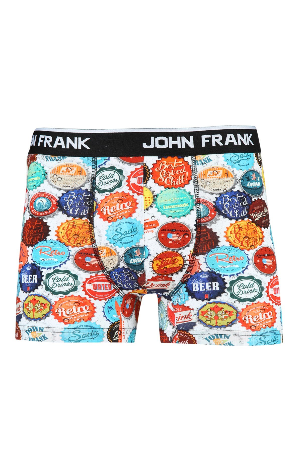JOHN FRANK DİJİTAL BASKILI BOXER MULTICOLOR