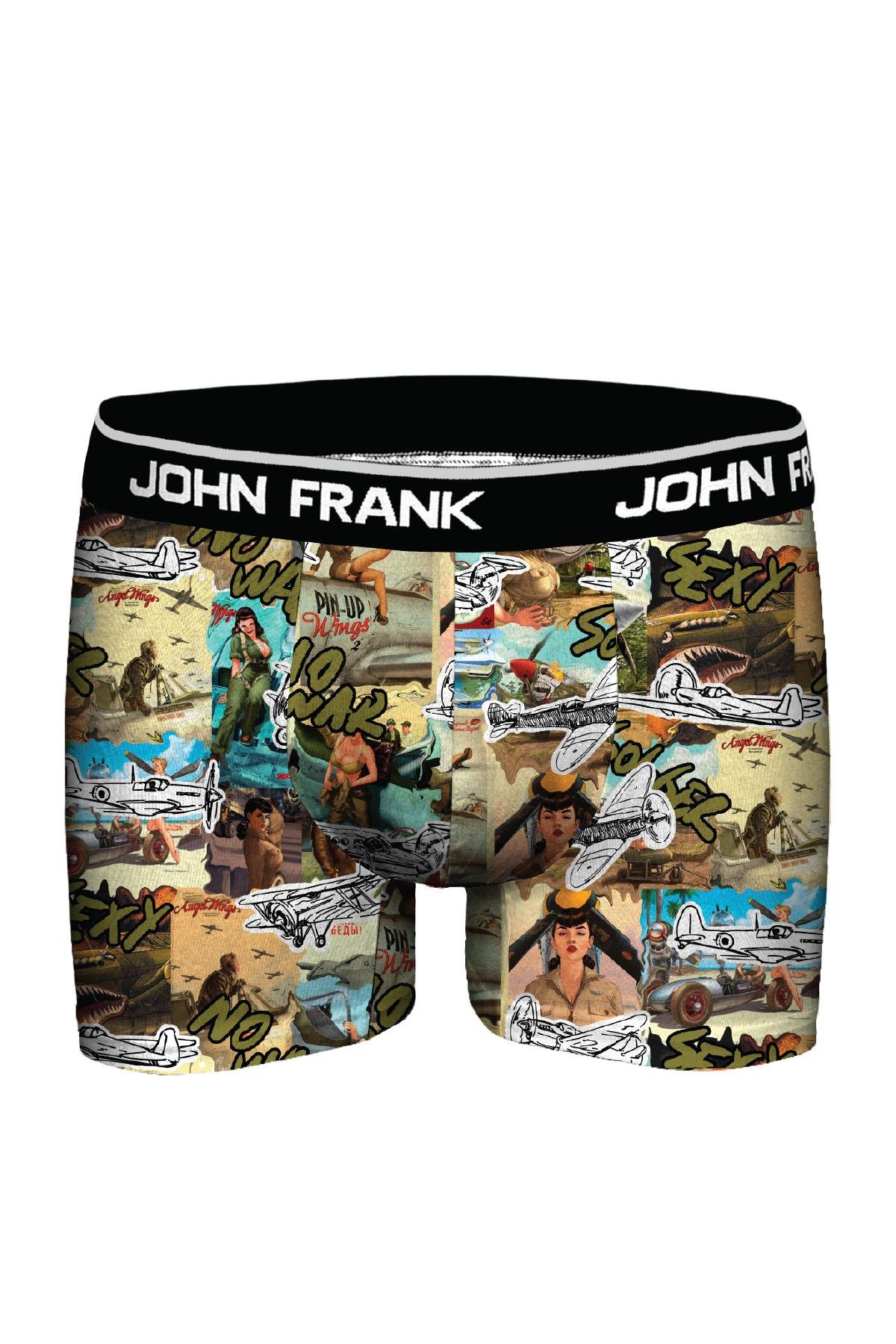 JOHN FRANK DİJİTAL BASKILI BOXER MULTICOLOR