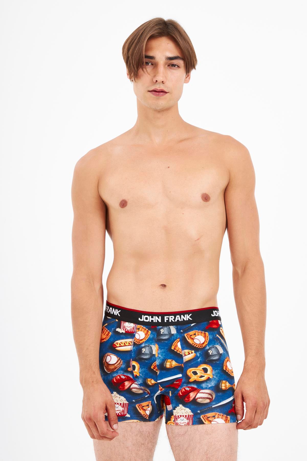 JOHN FRANK DİJİTAL BASKILI BOXER MULTICOLOR