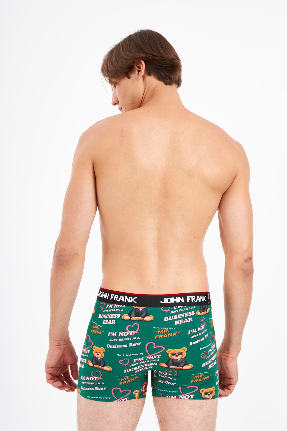 JOHN FRANK DİJİTAL BASKILI BOXER MULTICOLOR