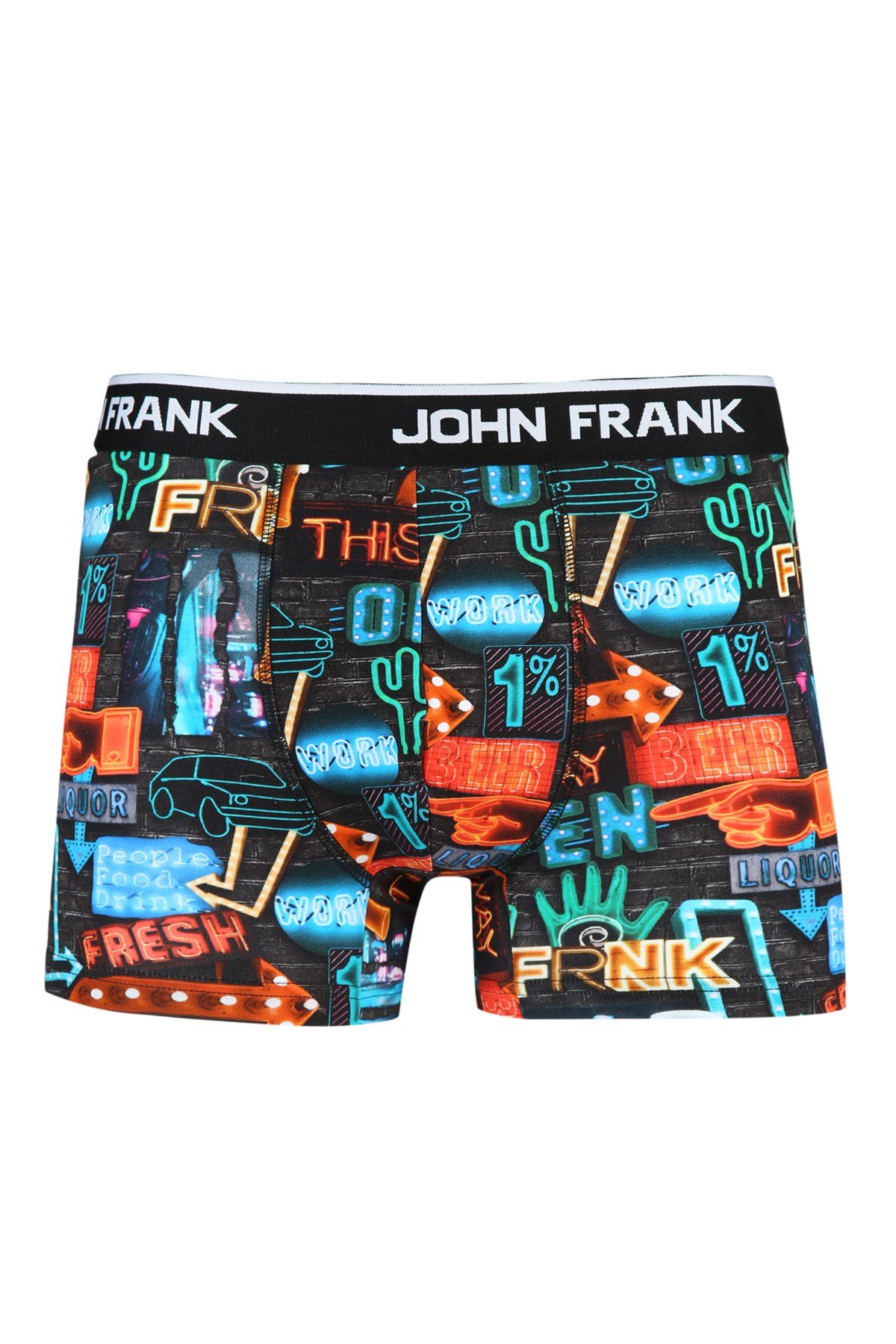 JOHN FRANK DİJİTAL BASKILI BOXER MULTICOLOR