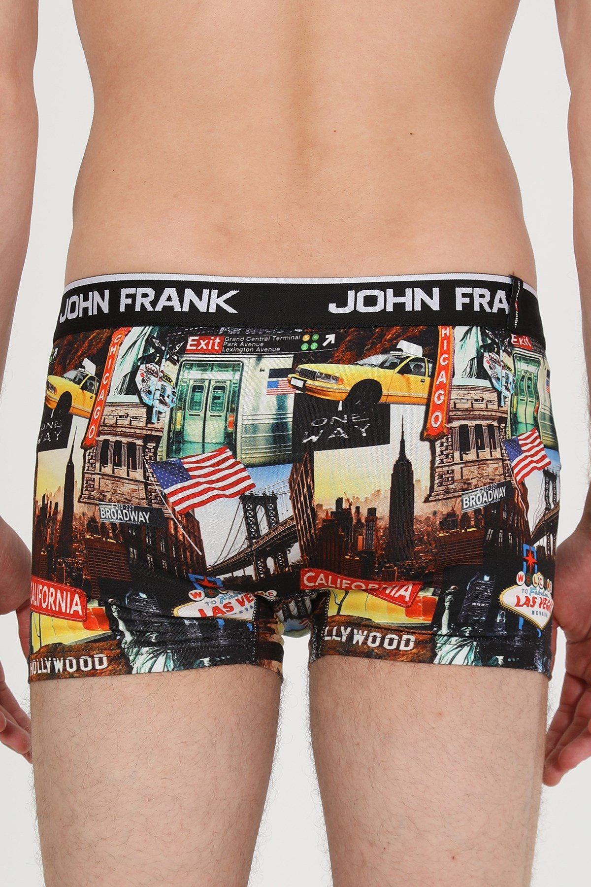 JOHN FRANK DİJİTAL BASKILI BOXER MULTICOLOR