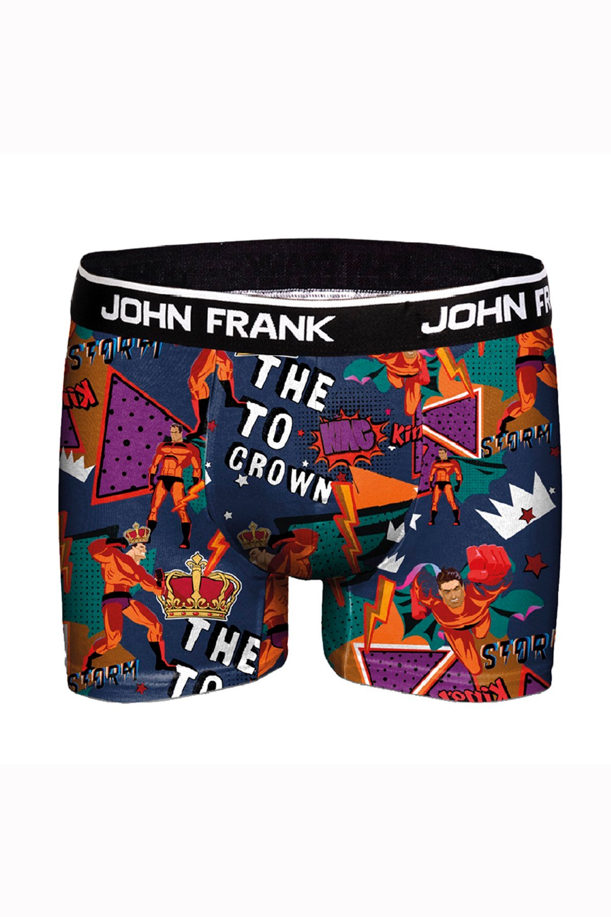 JOHN FRANK DİJİTAL BASKILI BOXER MULTICOLOR