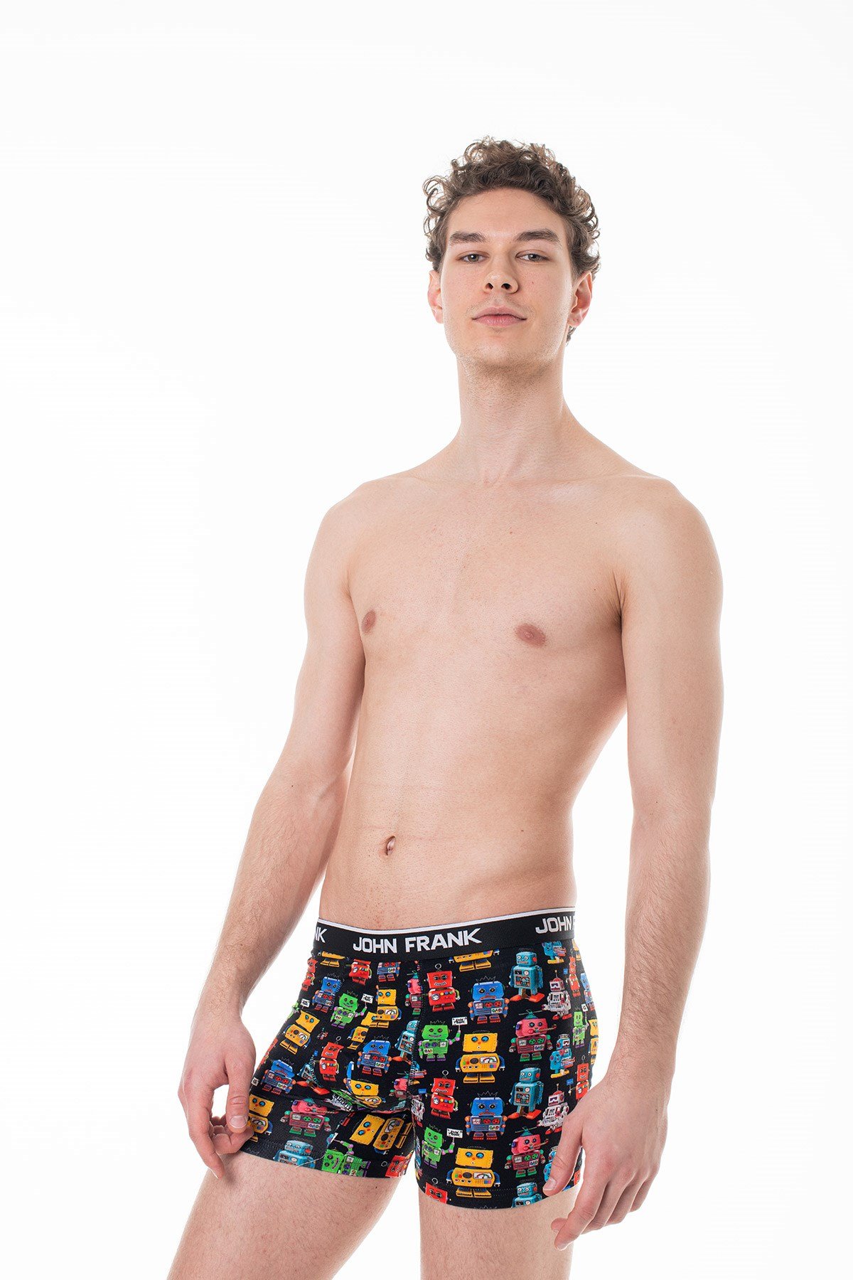 JOHN FRANK DİJİTAL BASKILI BOXER MULTICOLOR