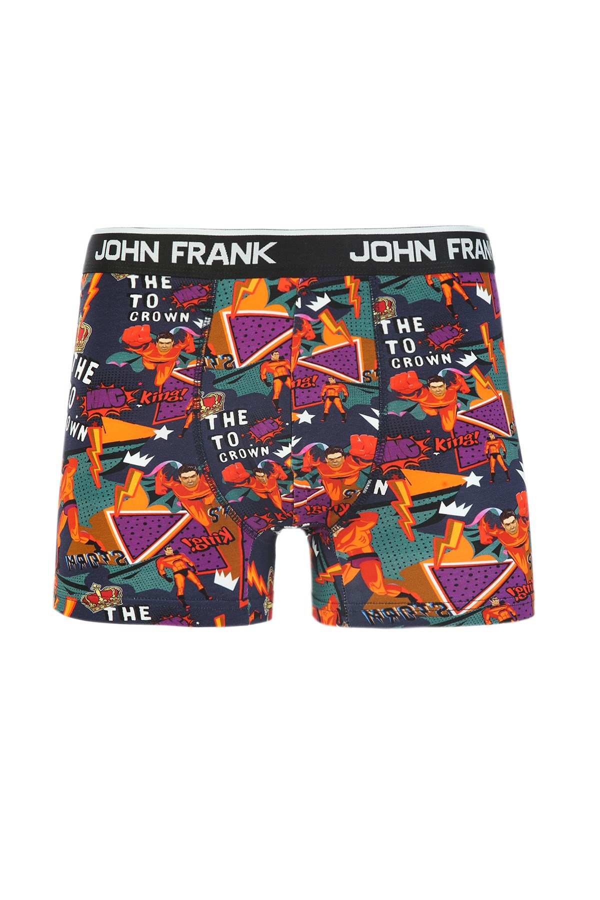 JOHN FRANK DİJİTAL BASKILI BOXER MULTICOLOR