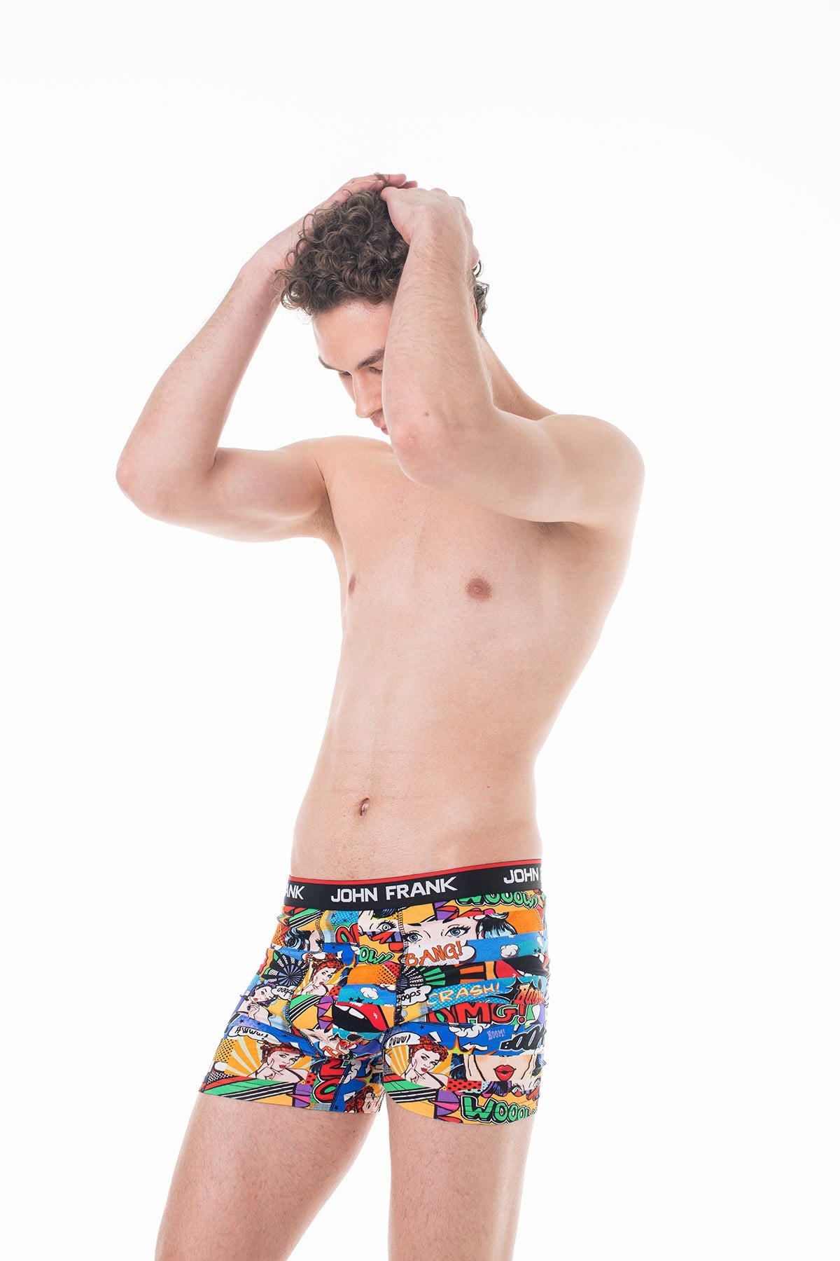 JOHN FRANK DİJİTAL BASKILI BOXER MULTICOLOR