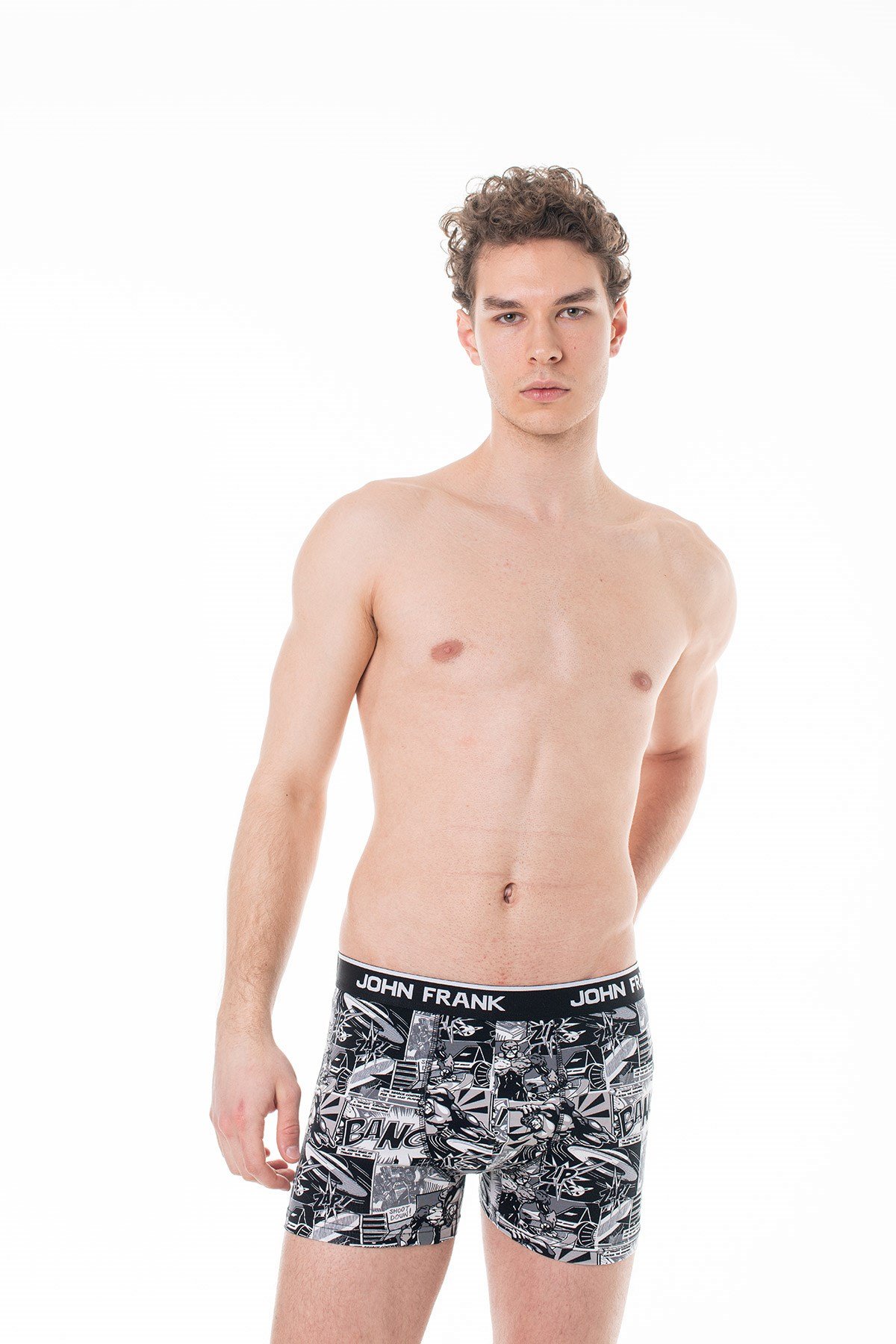 JOHN FRANK DİJİTAL BASKILI BOXER MULTICOLOR