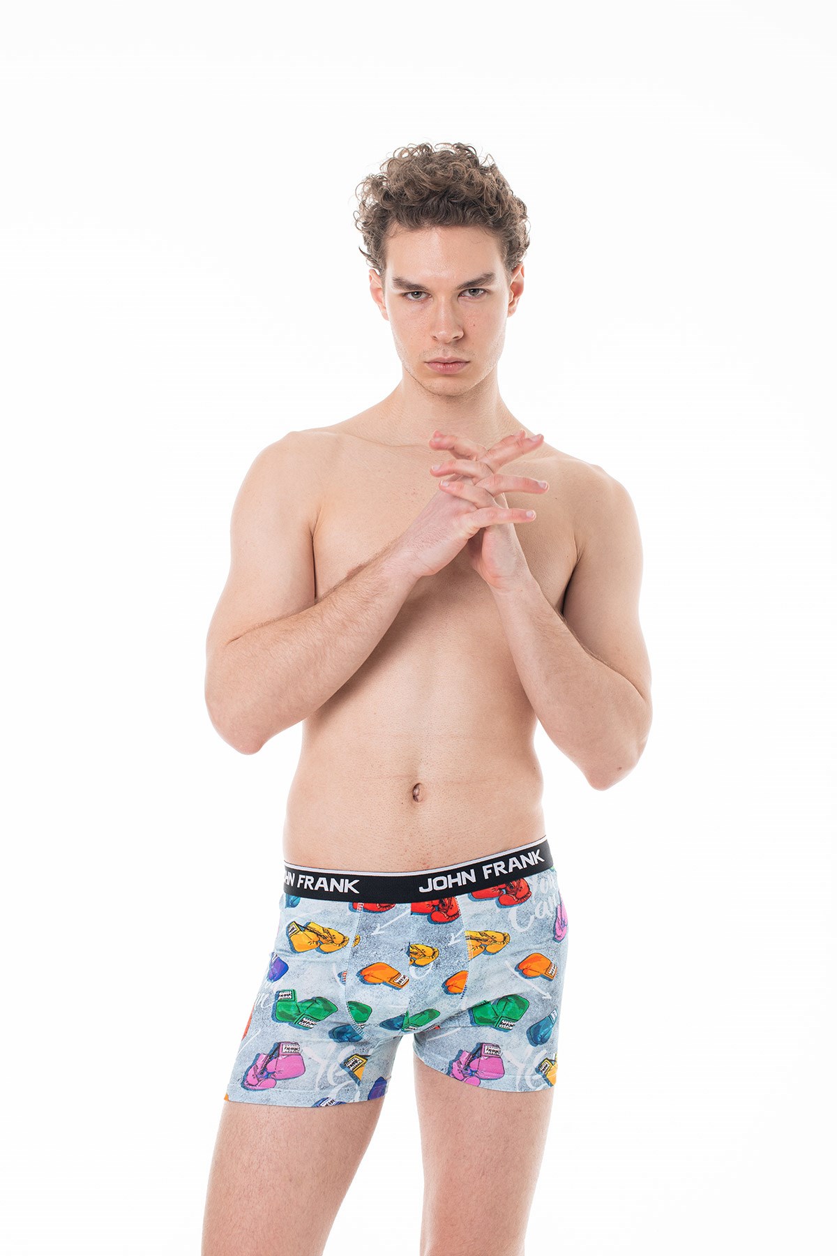 JOHN FRANK DİJİTAL BASKILI BOXER MULTICOLOR