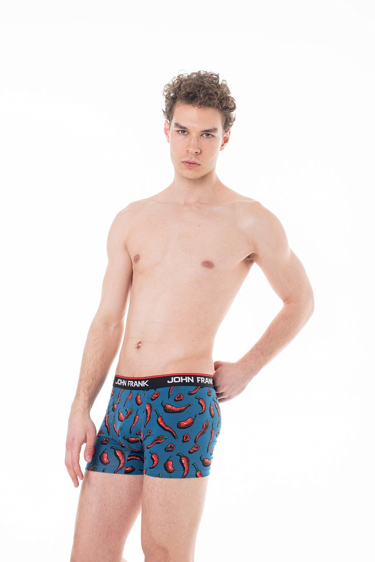 JOHN FRANK DİJİTAL BASKILI BOXER MULTICOLOR