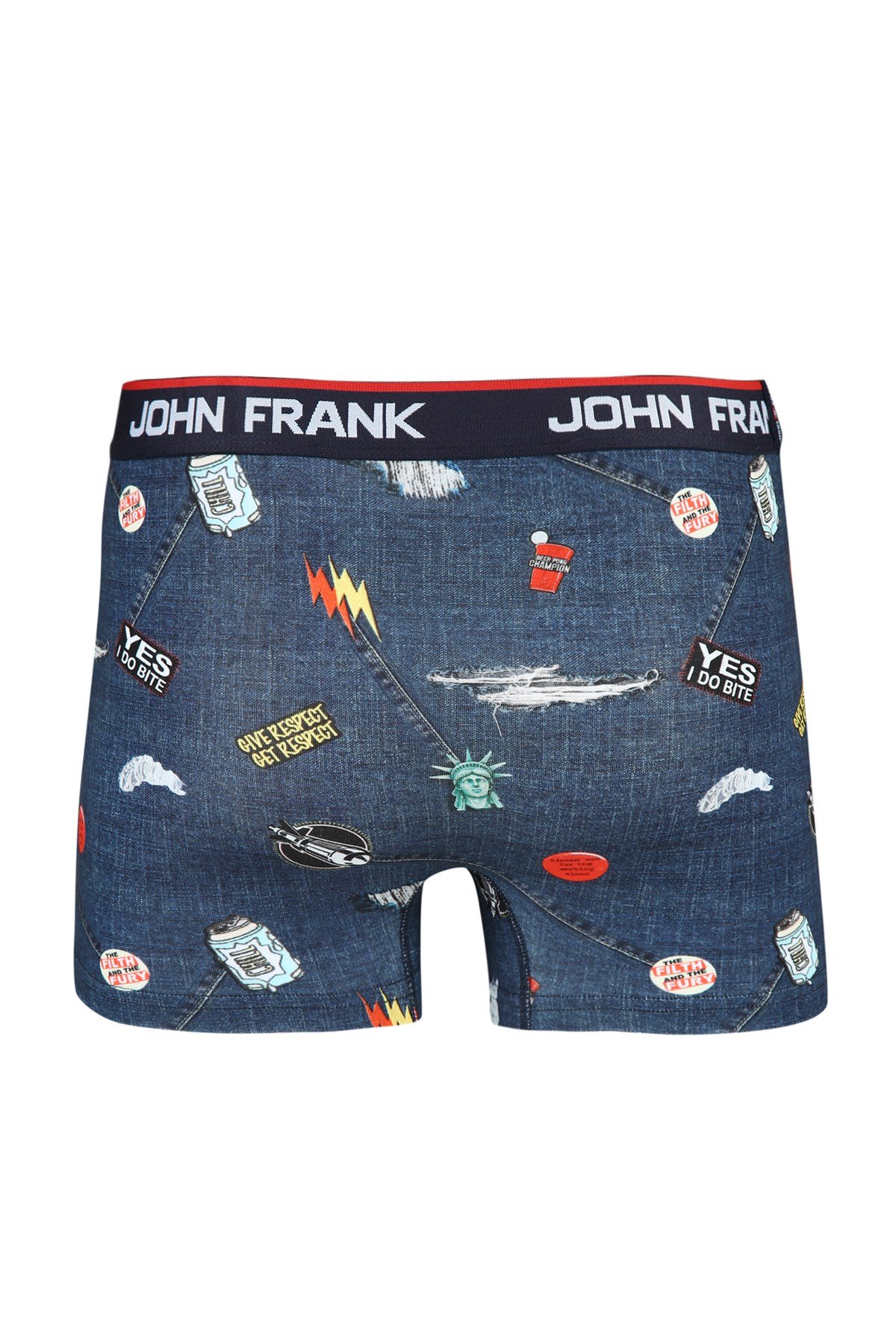 JOHN FRANK DİJİTAL BASKILI BOXER MULTICOLOR