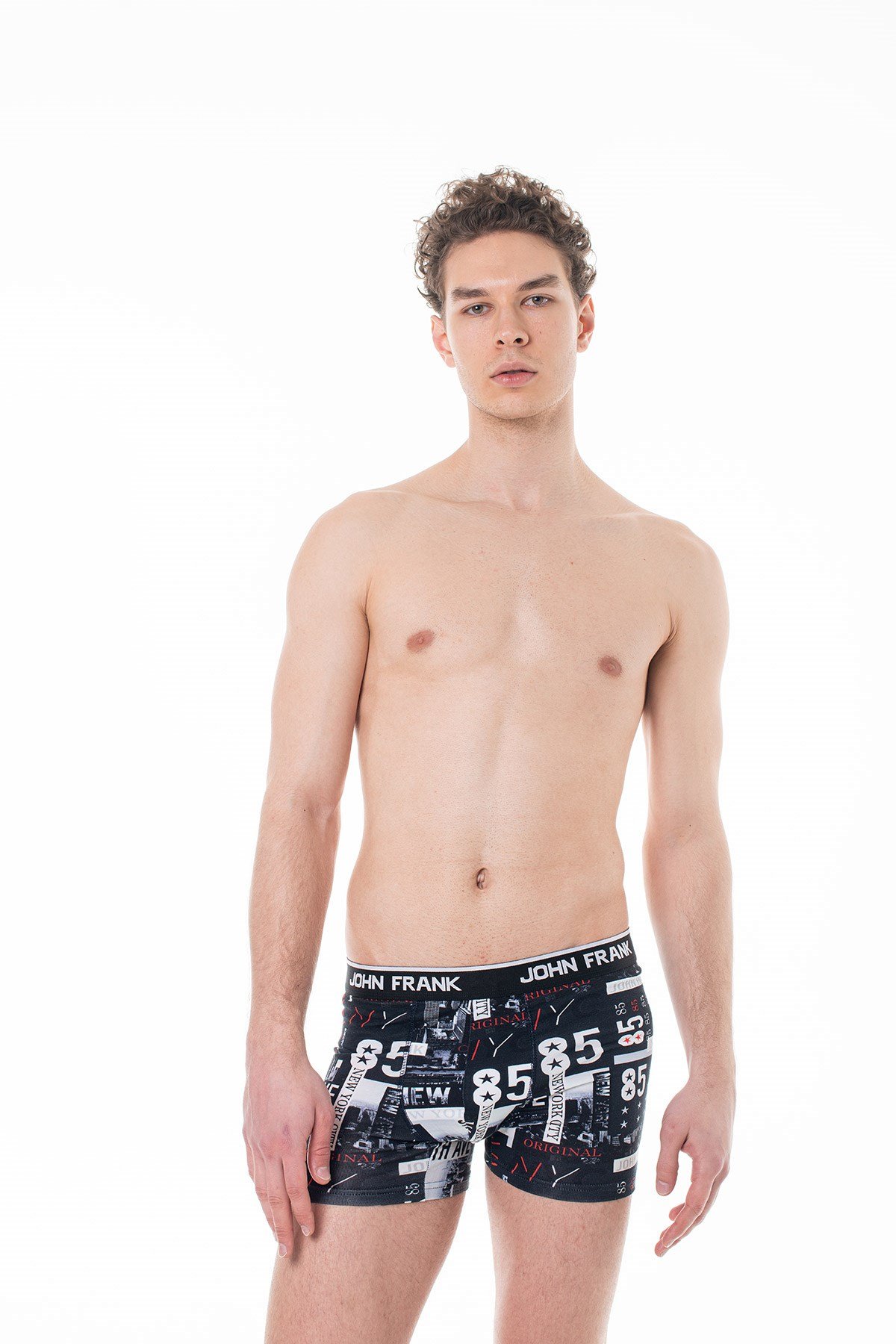 JOHN FRANK DİJİTAL BASKILI BOXER MULTICOLOR