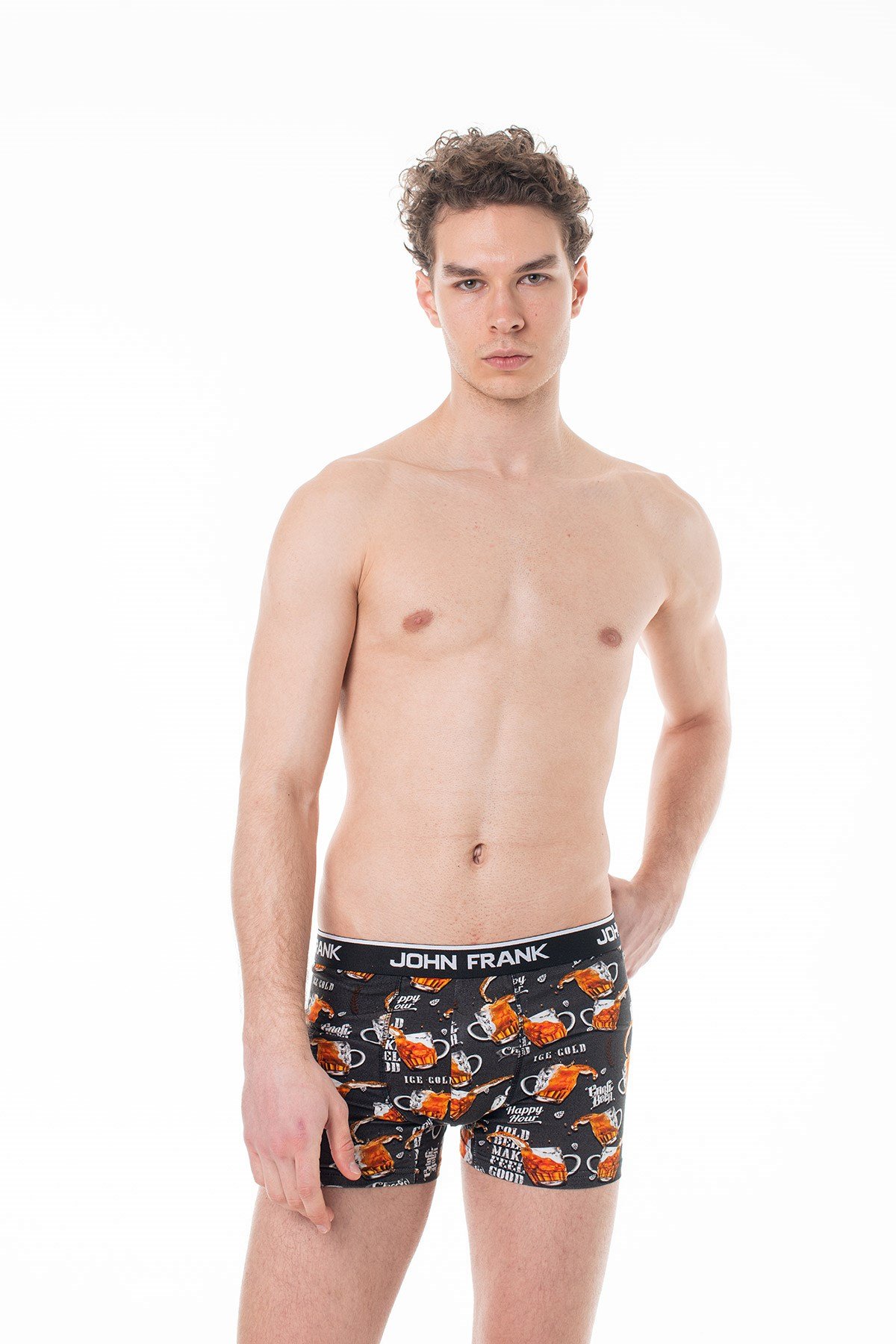 JOHN FRANK DİJİTAL BASKILI BOXER MULTICOLOR
