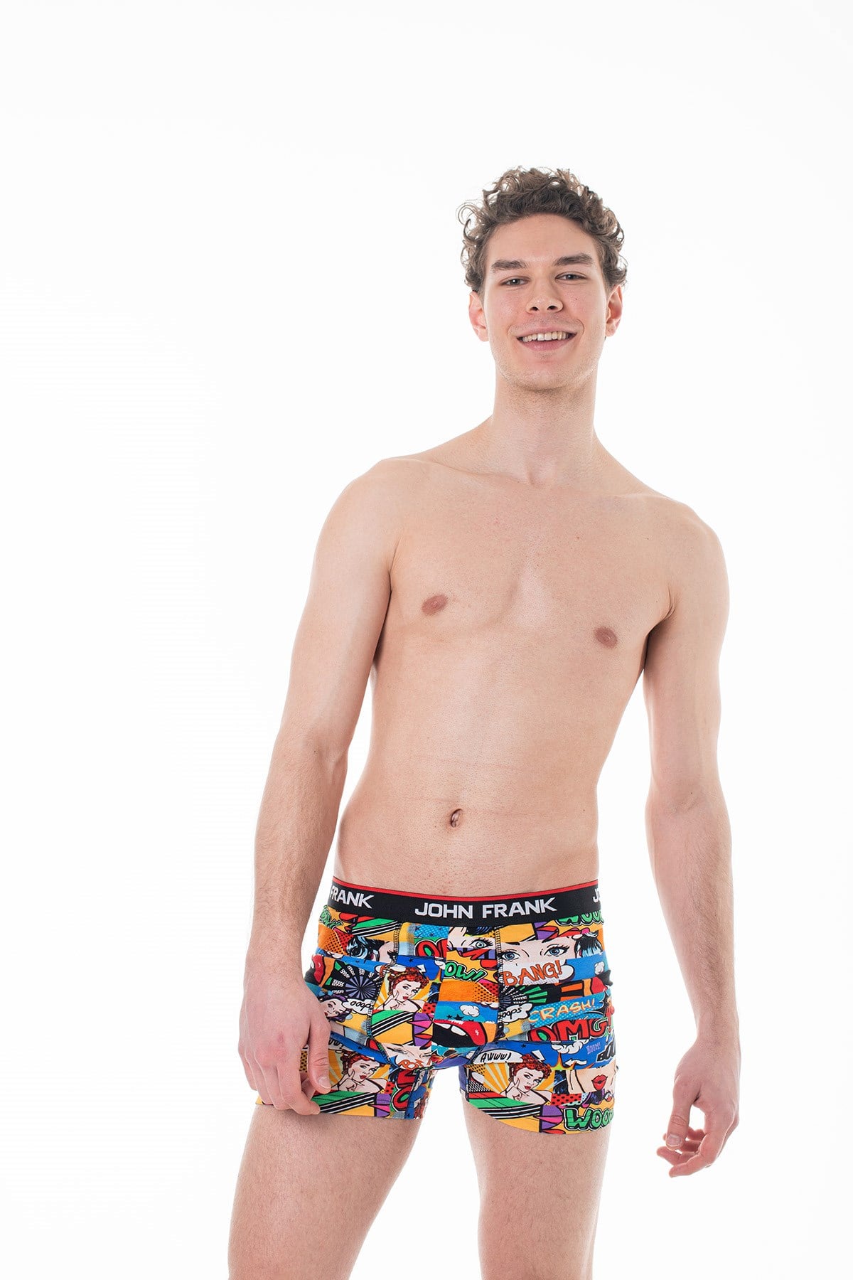 JOHN FRANK DİJİTAL BASKILI BOXER MULTICOLOR