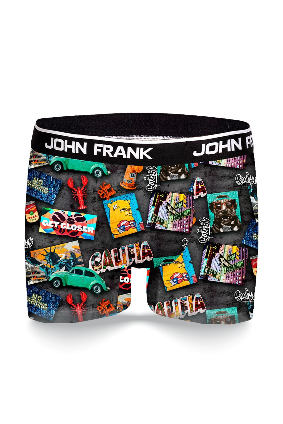 JOHN FRANK DİJİTAL BASKILI BOXER MULTICOLOR