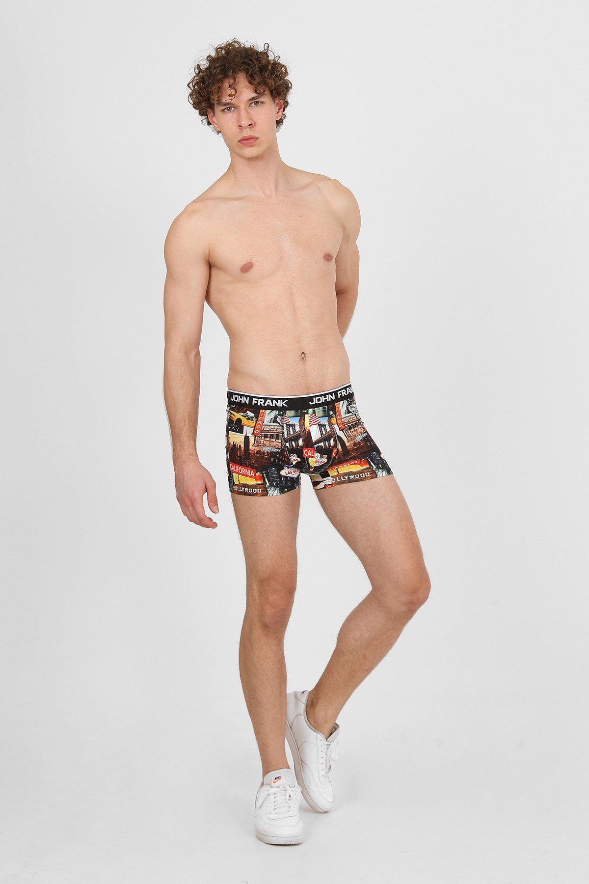 JOHN FRANK DİJİTAL BASKILI BOXER MULTICOLOR