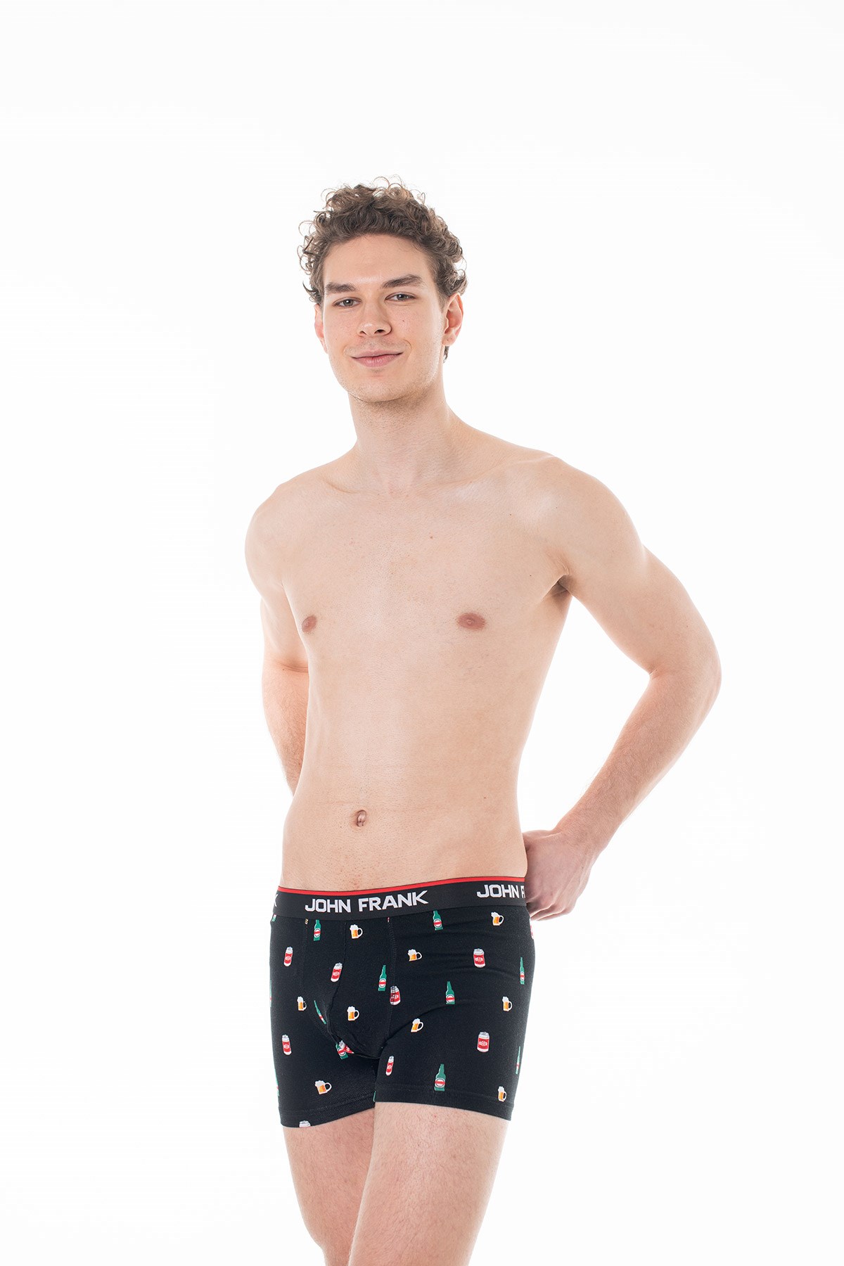 JOHN FRANK DİJİTAL BASKILI BOXER MULTICOLOR