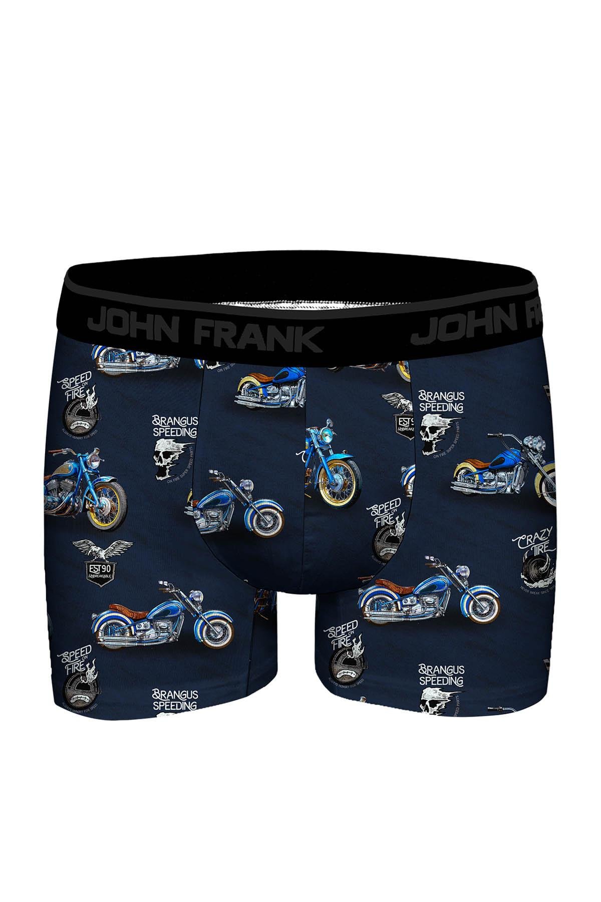 JOHN FRANK DİJİTAL BASKILI BOXER MULTICOLOR