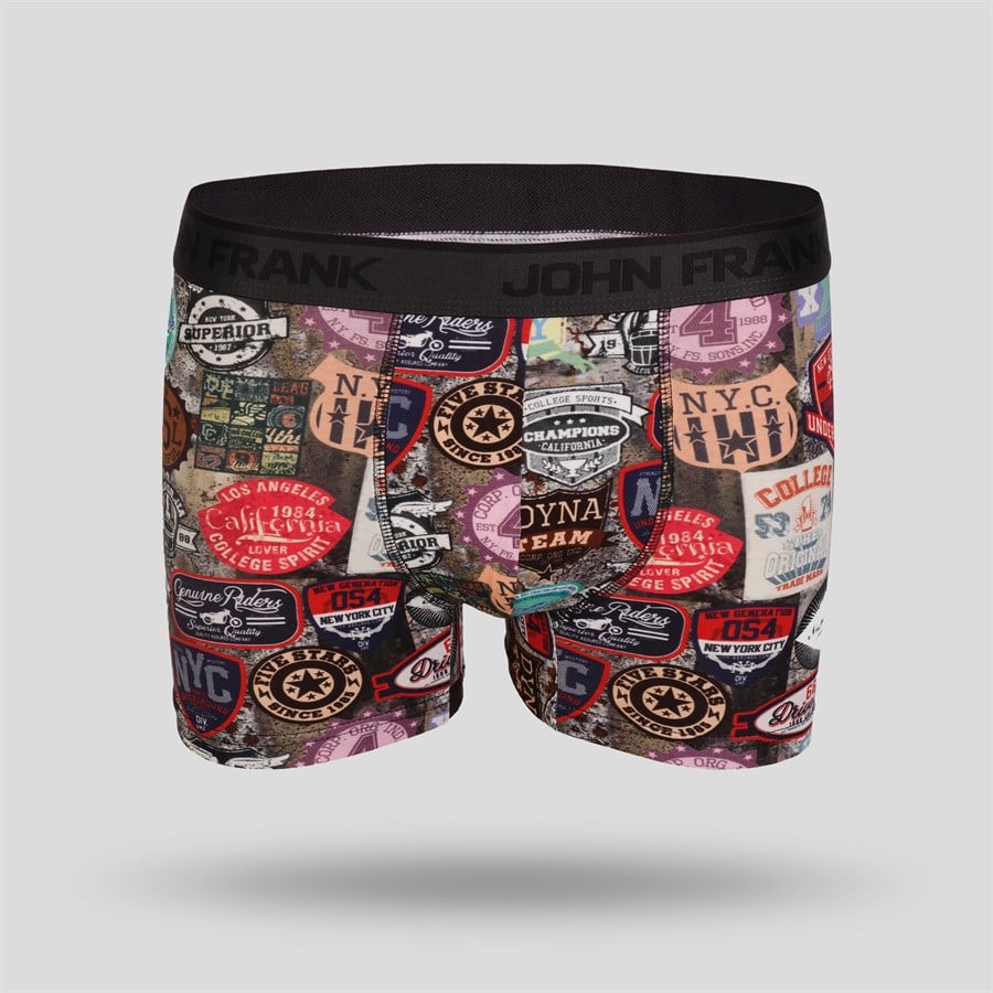 John Frank Dijital Baskılı Erkek Boxer Multıcolor (JFB68)