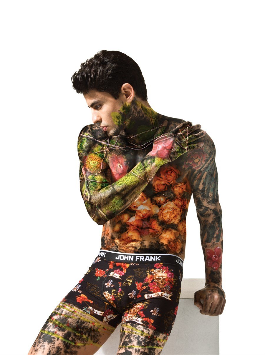 JOHN FRANK DİJİTAL BASKILI BOXER MULTICOLOR