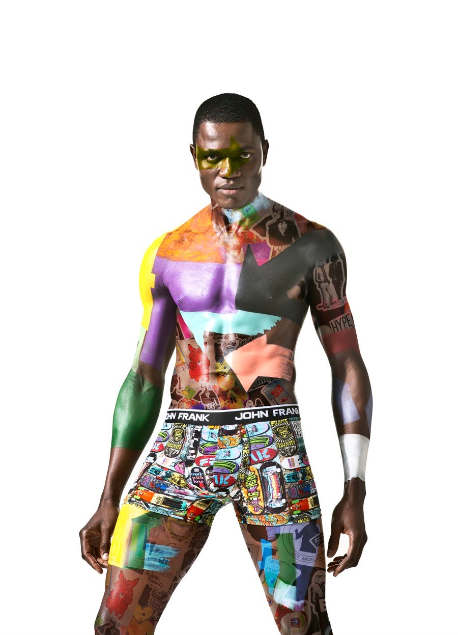 JOHN FRANK DİJİTAL BASKILI BOXER MULTICOLOR