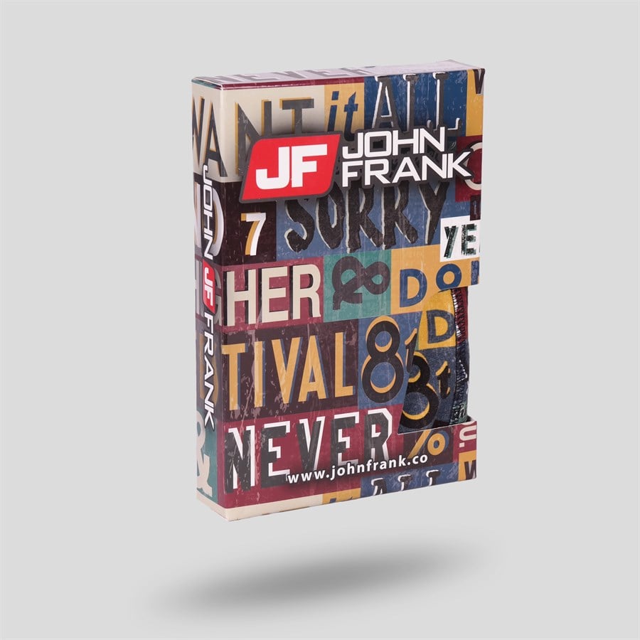 John Frank Dijital Baskılı Erkek Boxer Multıcolor (JFBD205-8TH)