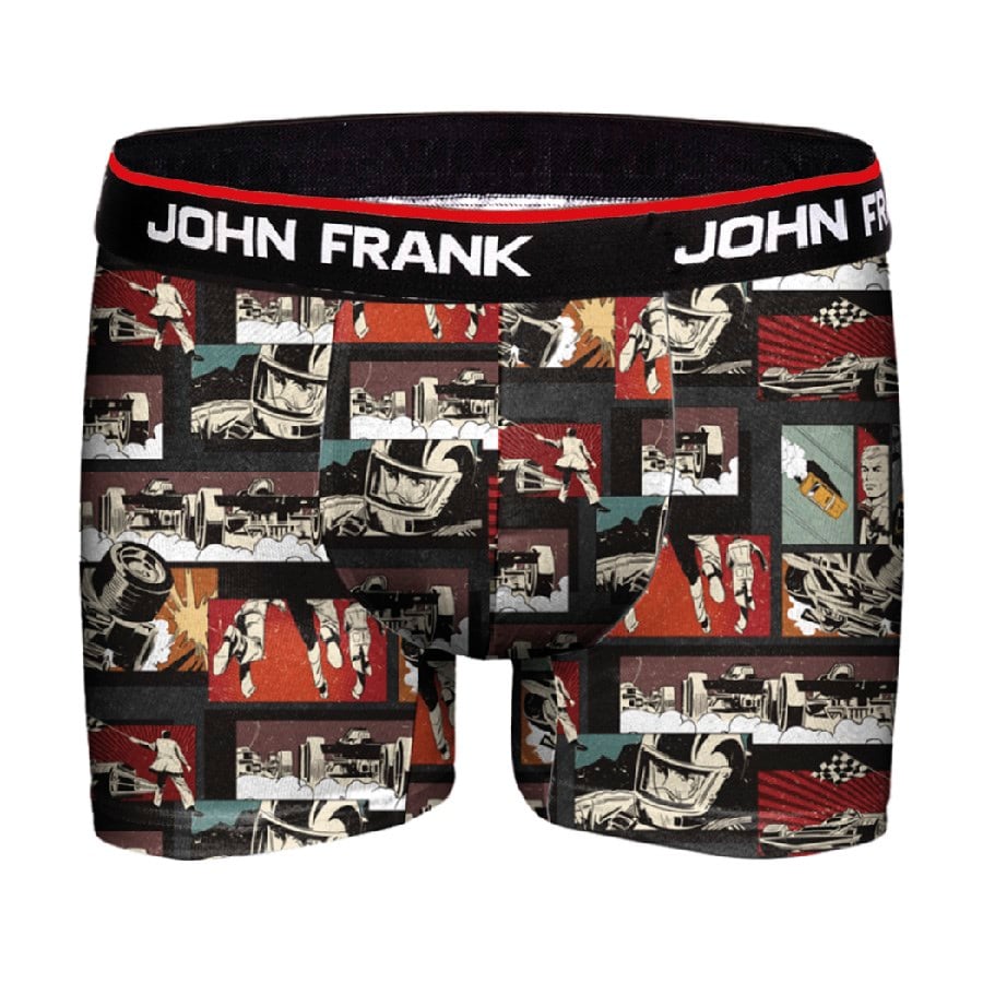 JOHN FRANK DİJİTAL BASKILI BOXER MULTICOLOR