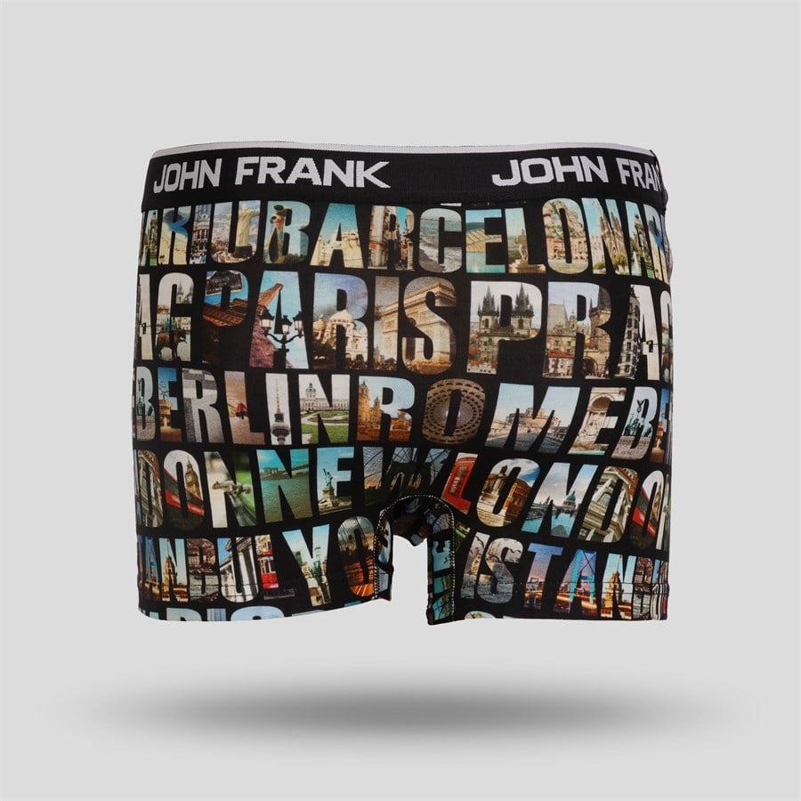 JOHN FRANK DİJİTAL BASKILI BOXER MULTICOLOR