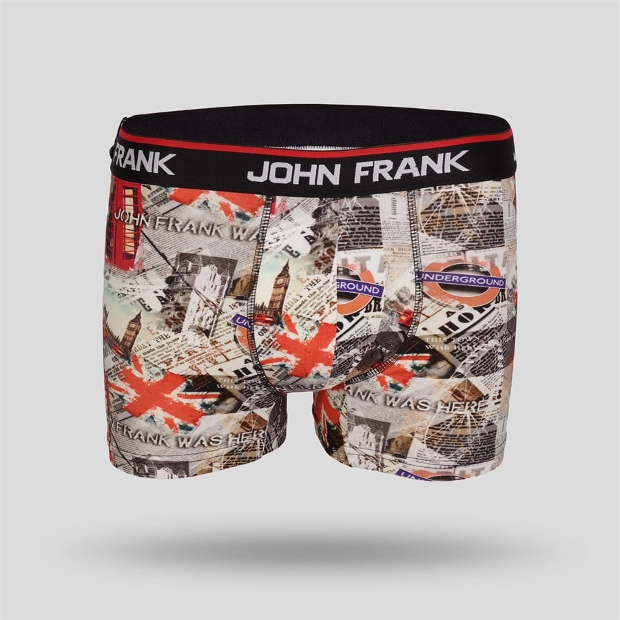 John Frank Dijital Baskılı Erkek Boxer Multıcolor (JFB78)