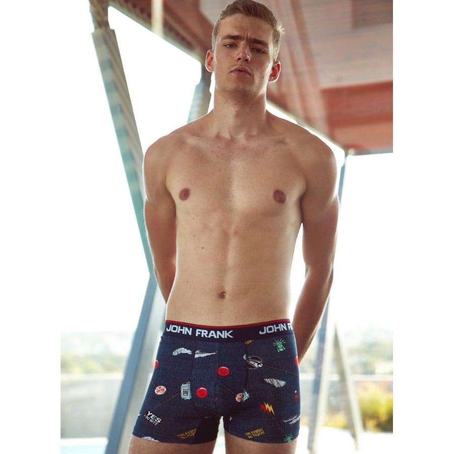 JOHN FRANK DİJİTAL BASKILI BOXER MULTICOLOR