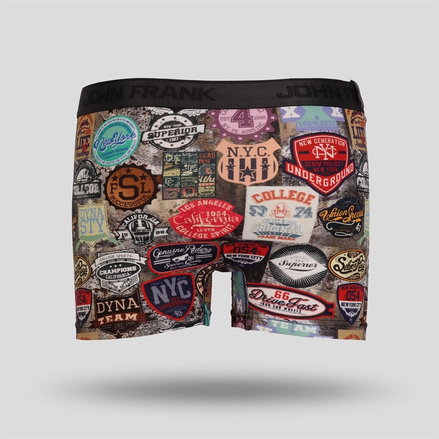 John Frank Dijital Baskılı Erkek Boxer Multıcolor (JFB68)